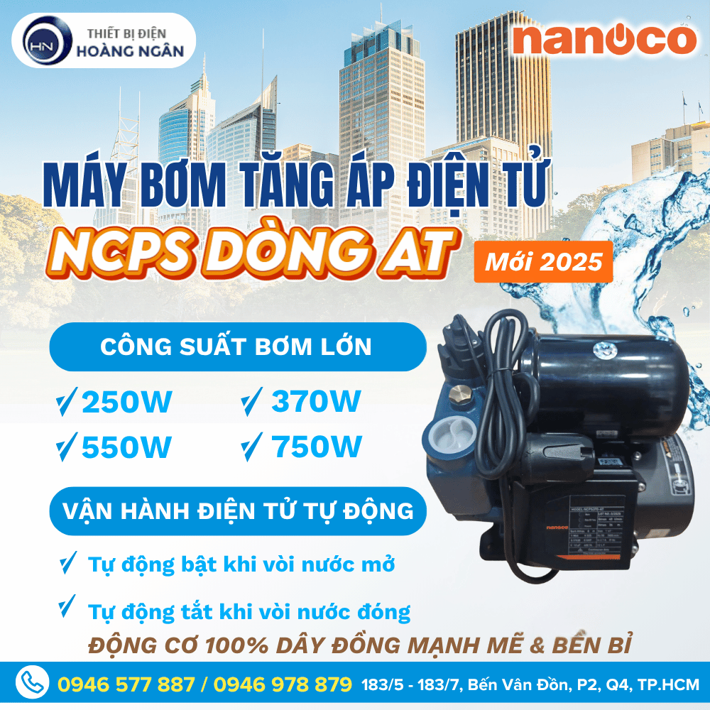 Máy Bơm Tăng Áp Điện Tử Nanoco NCPS