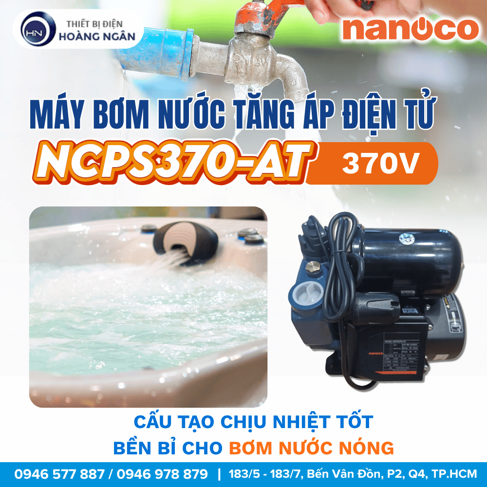Máy Bơm Tăng Áp Điện Tử NCPS370-AT Nanoco