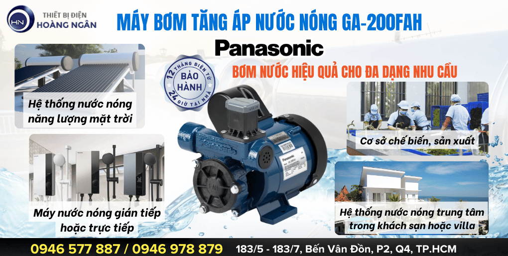 Máy Bơm Tăng Áp Nước Nóng Panasonic GA-200FAH