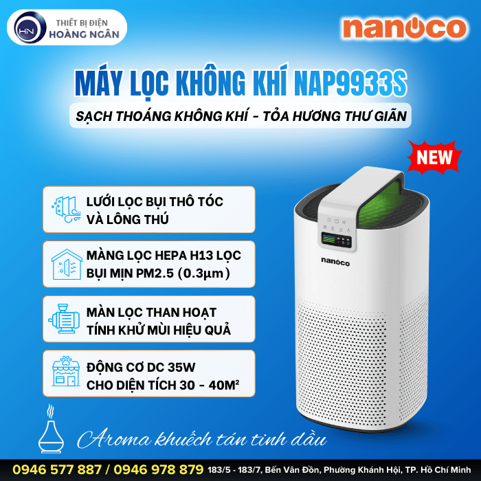 Máy Lọc Không Khí Nanoco NAP9933S