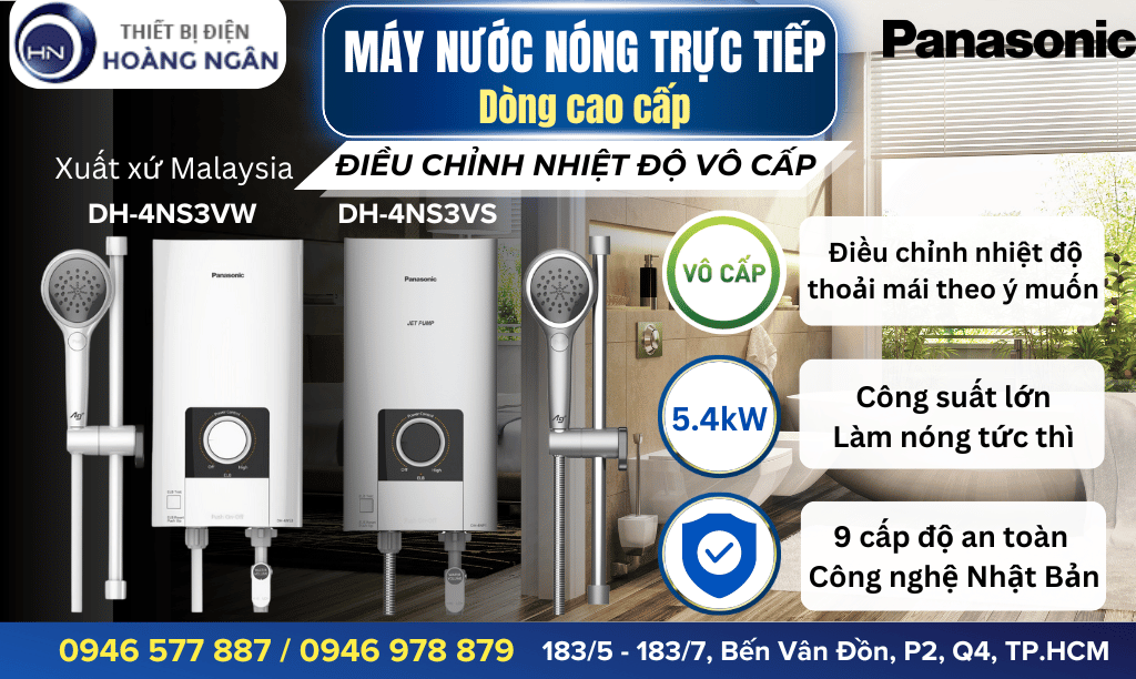 Máy Nước Nóng Trực Tiếp Panasonic Dòng Cao Cấp