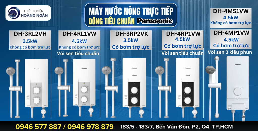 Máy Nước Nóng Trực Tiếp Panasonic - Dòng Tiêu Chuẩn