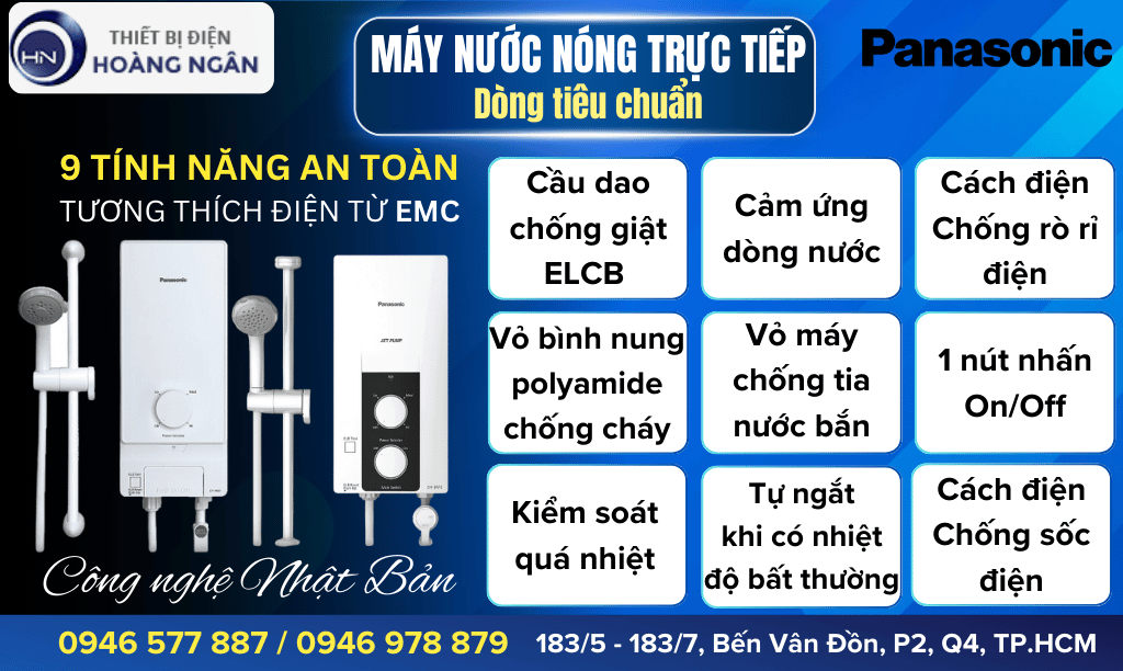 Máy Nước Nóng Trực Tiếp Panasonic - Dòng Tiêu Chuẩn