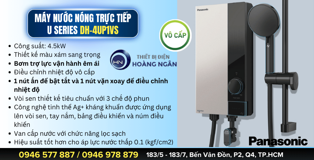 Máy Nước Nóng Trực Tiếp Panasonic U Series - DH-4UP1VS