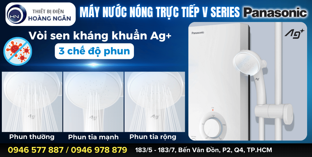 Máy Nước Nóng Trực Tiếp Panasonic V - Series DH-4VP1VW