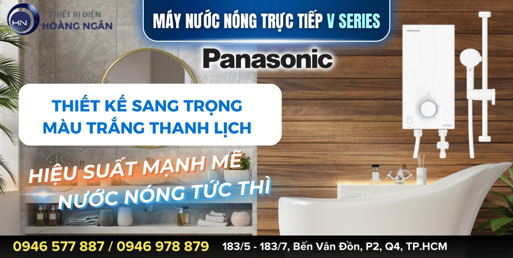 Máy Nước Nóng Trực Tiếp Panasonic DH-3VP1VW 3.5kW – Mẫu Mới V-Series 2024