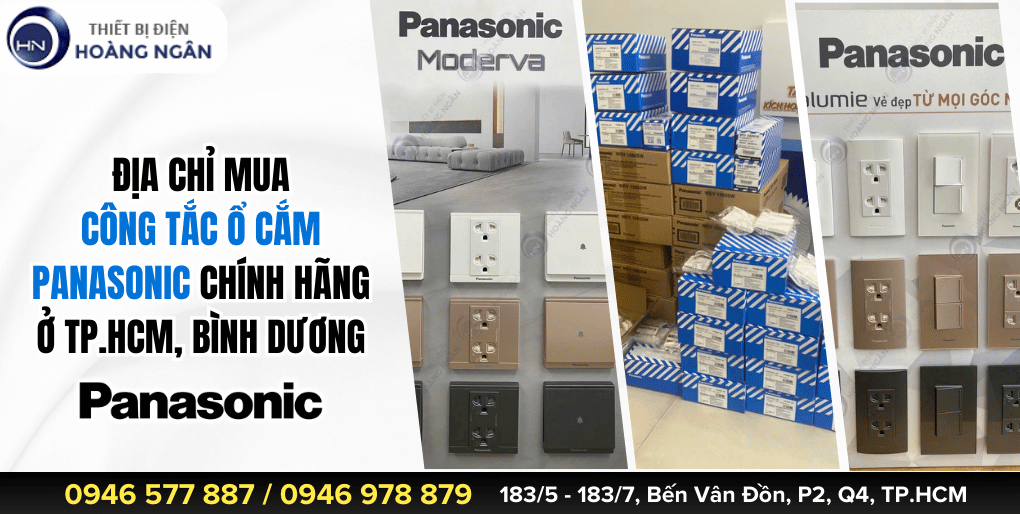 Mua Công Tắc Ổ Cắm Panasonic Chính Hãng Tại TP.HCM, Bình Dương 