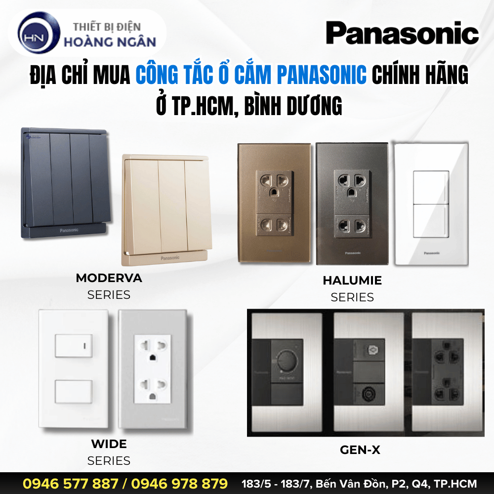 Mua Công Tắc Ổ Cắm Panasonic Chính Hãng Tại TP.HCM, Bình Dương