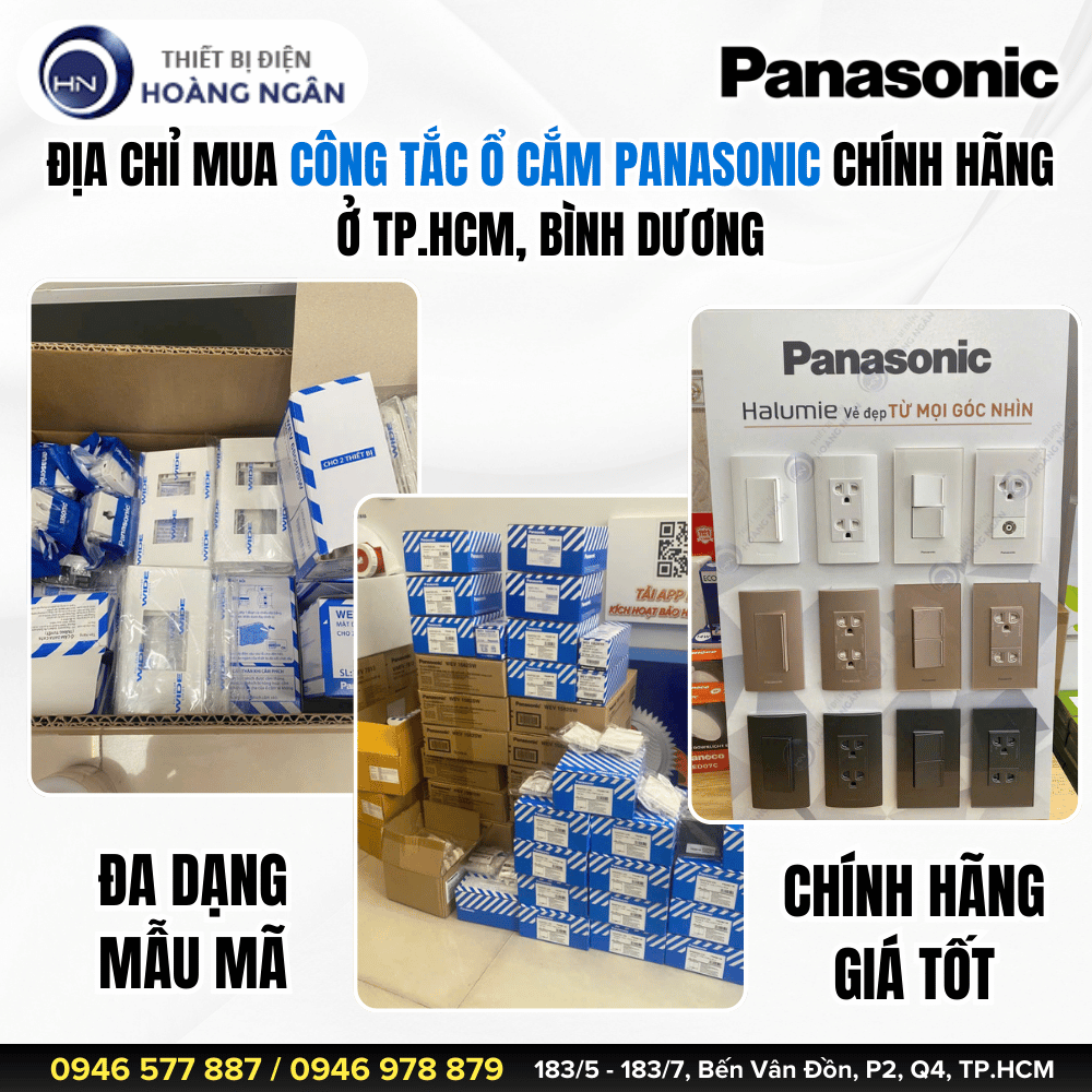 Mua Công Tắc Ổ Cắm Panasonic Chính Hãng Tại TP.HCM, Bình Dương 