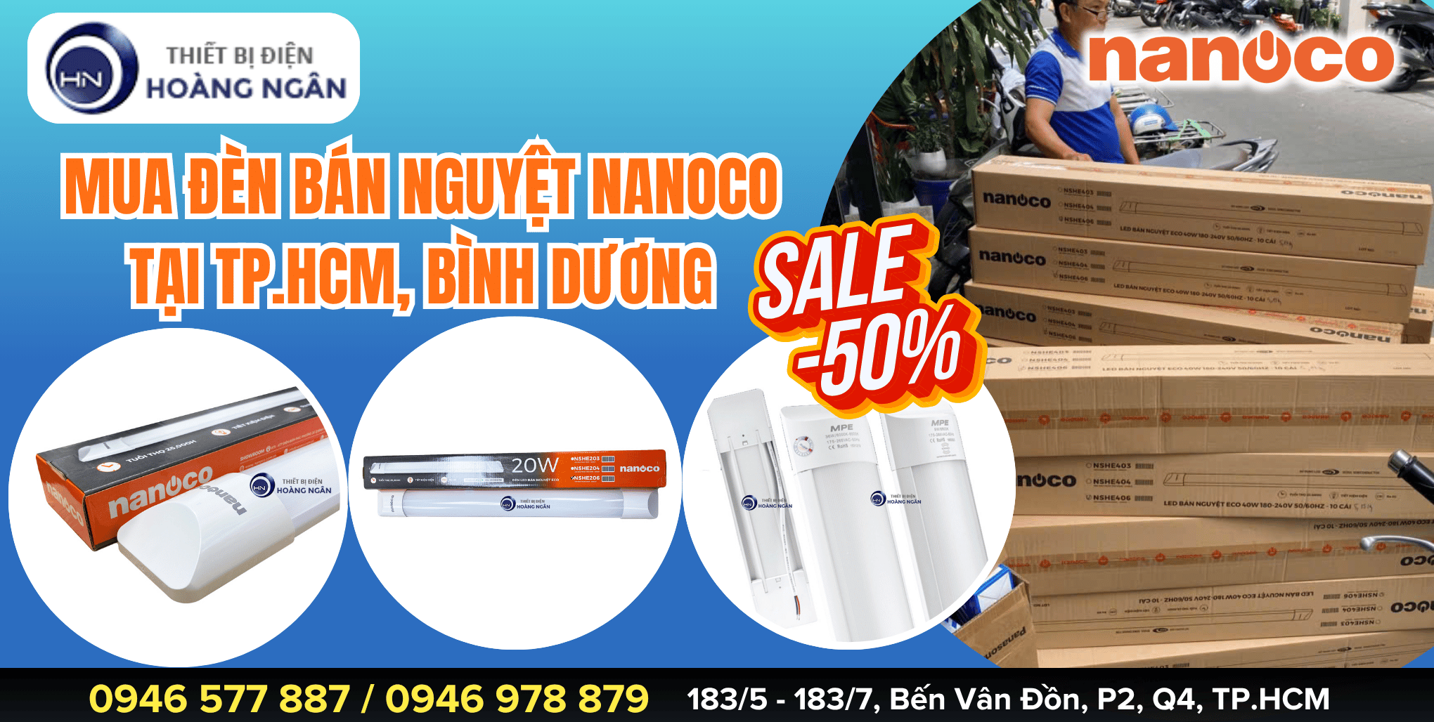 Đèn Bán Nguyệt Nanoco