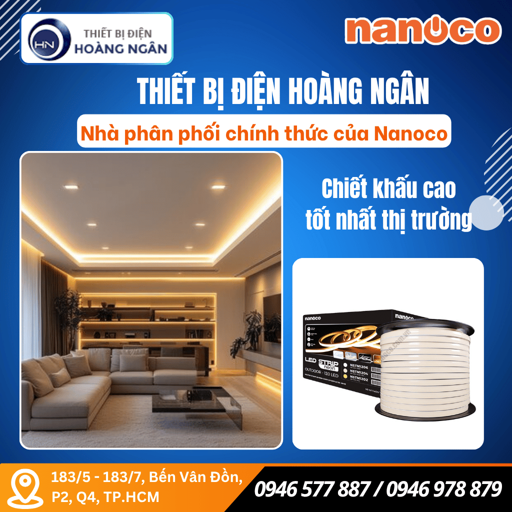 Mua đèn LED Dây Nanoco tại đâu uy tín, giá tốt ở TP.HCM, Bình Dương