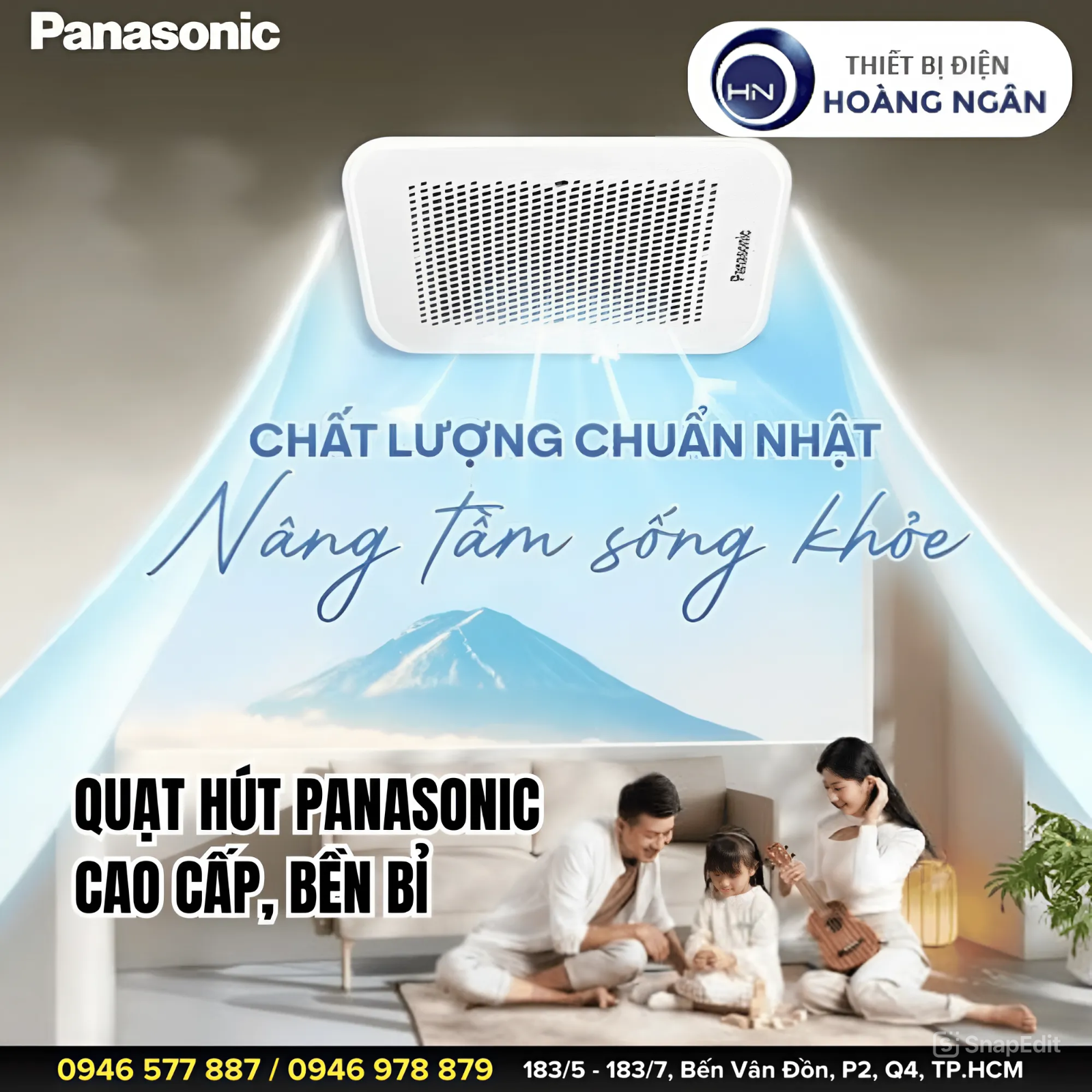 Mua quạt hút Panasonic tại TP.HCM, Bình Dương ở đâu chính hãng, giá tốt và dịch vụ tận tâm