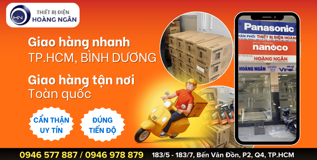 Chính sách giao hàng Đèn Exit Nanoco tại TP.HCM, Bình Dương