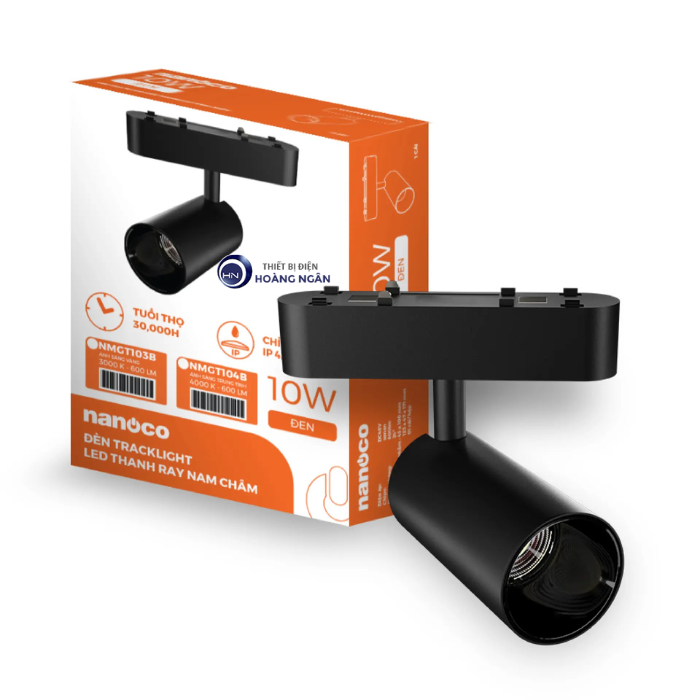 Đèn LED Gắn Ray Nam Châm 10W NMGT103B Nanoco