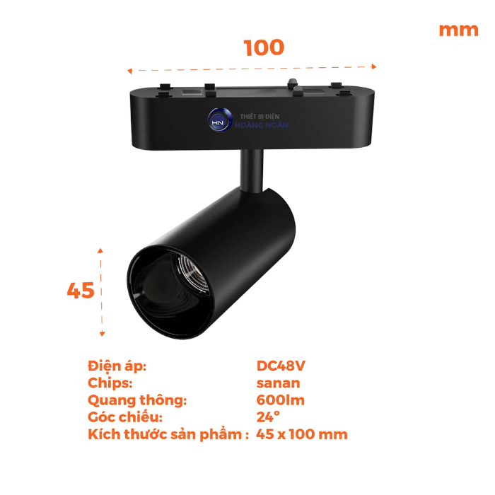 Đèn LED Gắn Ray Nam Châm 10W NMGT103B Nanoco