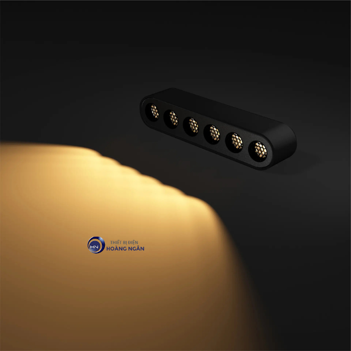 Đèn LED Chiếu Điểm Lưới Gắn Ray Nam Châm 6W NMGNG063B Nanoco