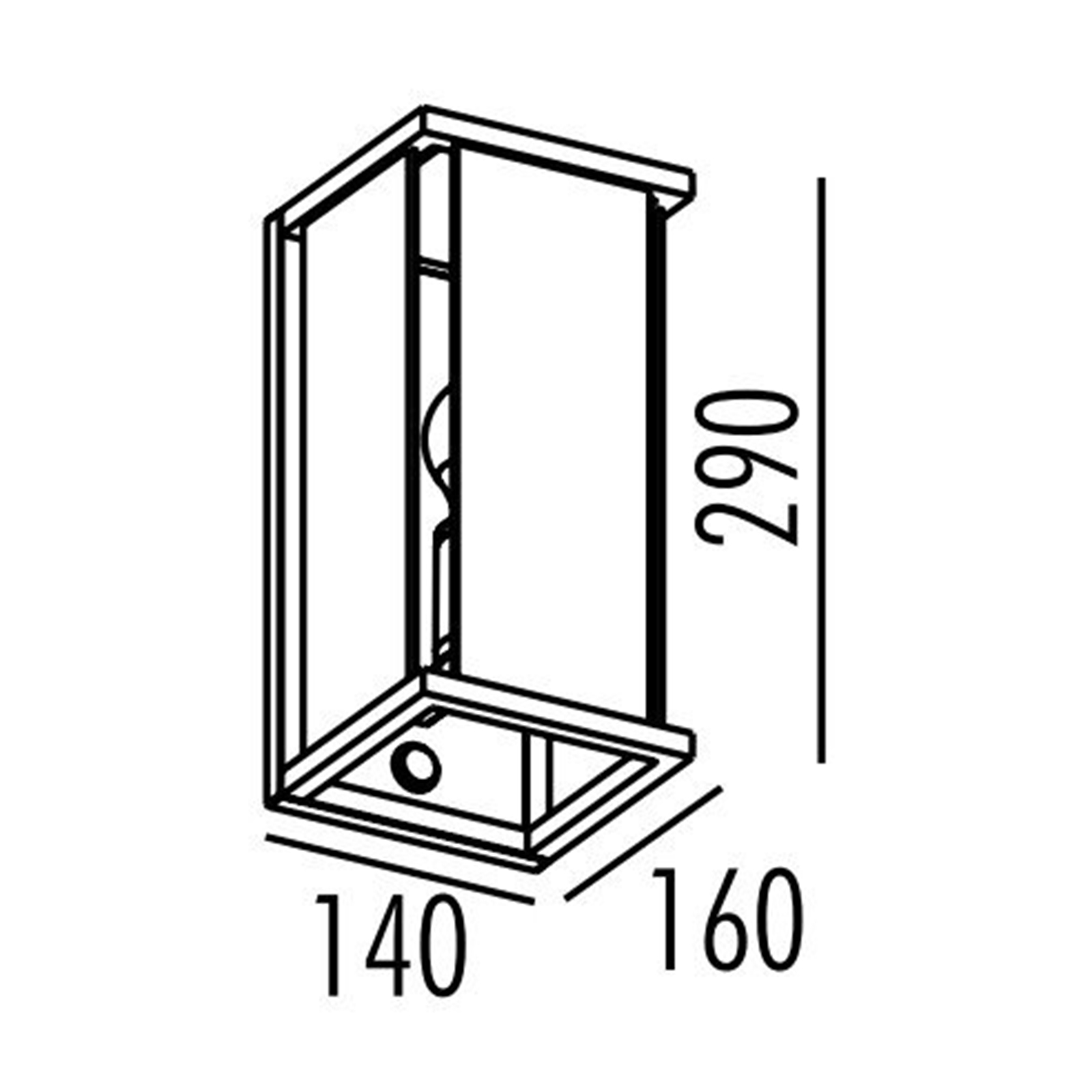 Đèn Gắn Tường Ngoài Trời Dùng Bóng E27 NBB1466 Nanoco