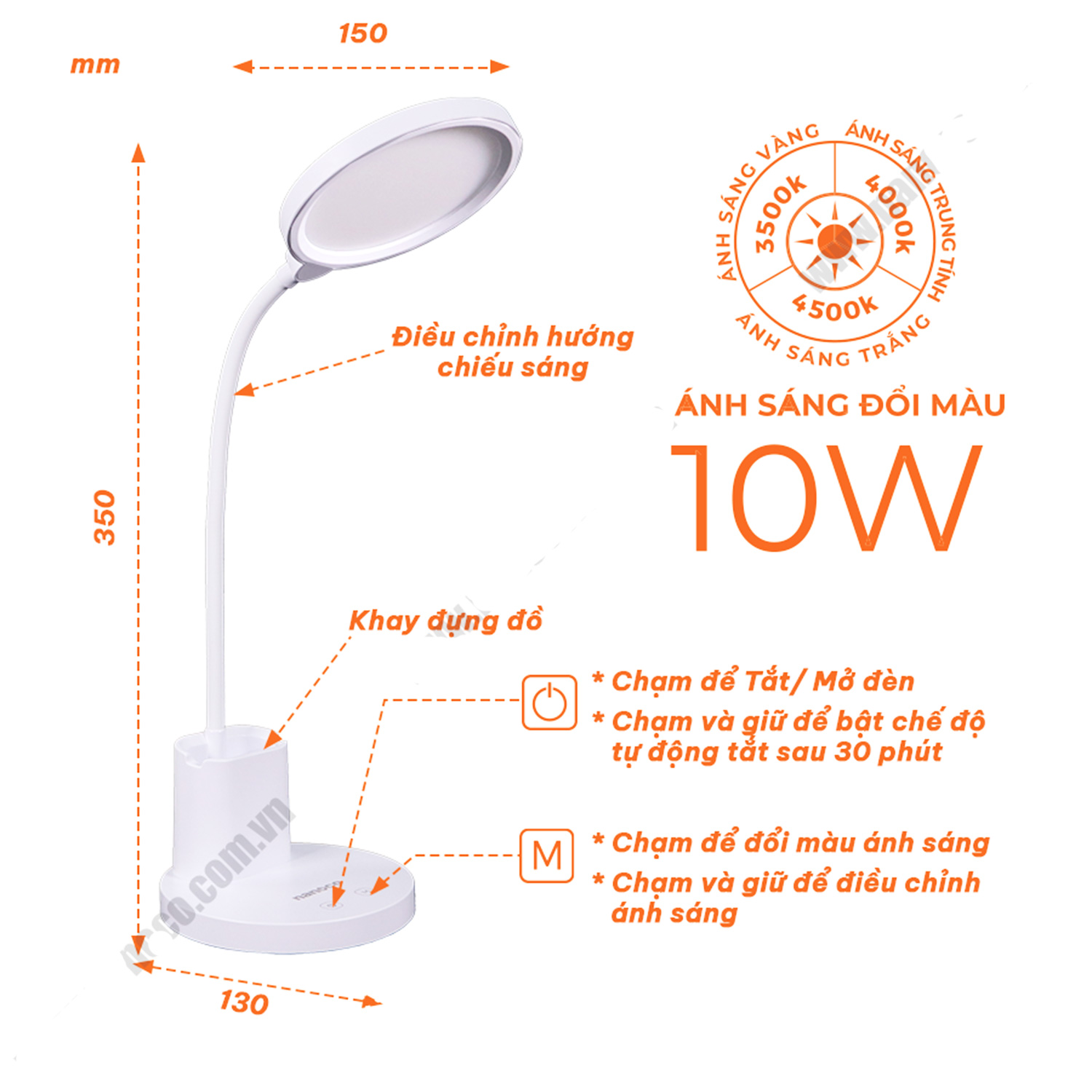 Đèn Bàn LED NDK10WC Nanoco