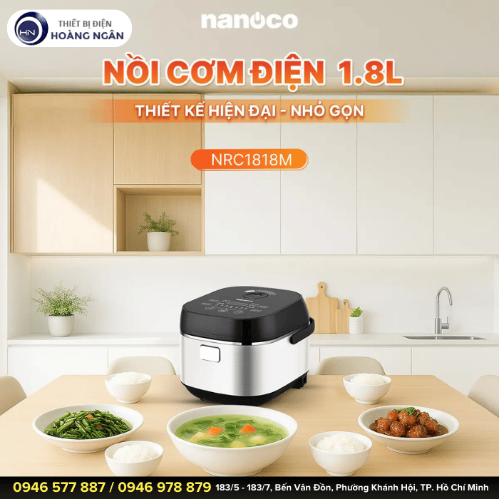 Nồi Cơm Điện Đa Năng Nanoco NRC1818M