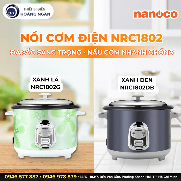 Nồi Cơm Điện Nanoco NRC1802