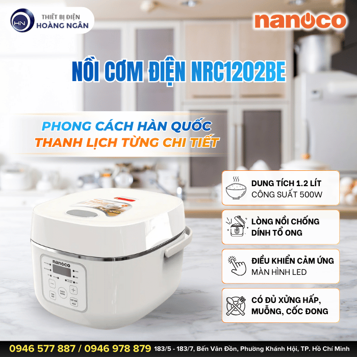 Nồi Cơm Điện NRC1202BE Nanoco