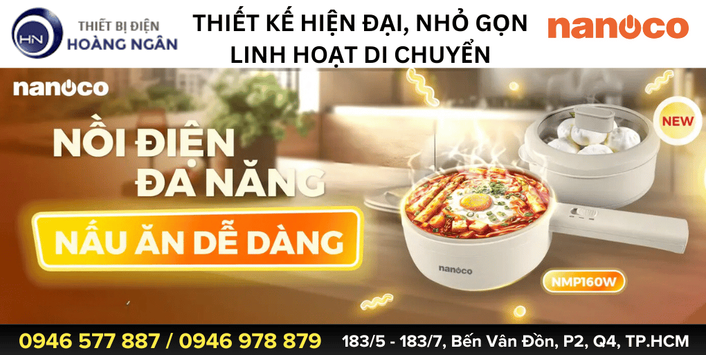 Nồi lẩu điện đa năng Nanoco NMP160W