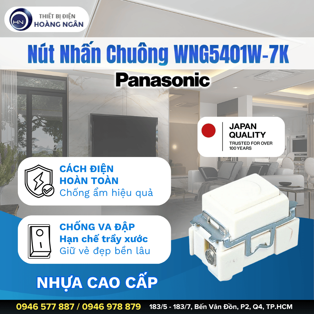 Nút nhấn chuông Panasonic WNG5401W-7K