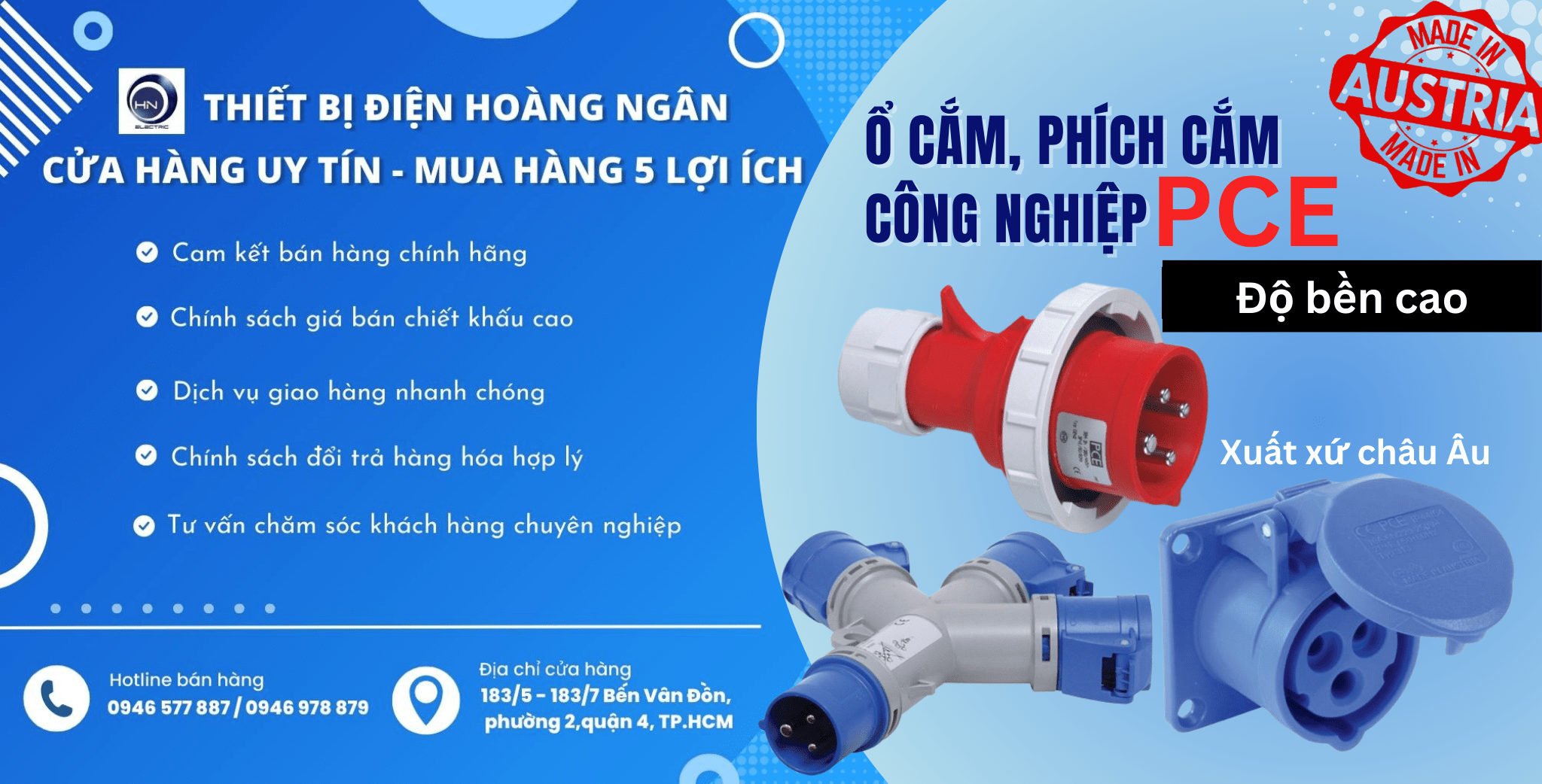 Ổ Cắm Điện & Phích Cắm Công Nghiệp PCE