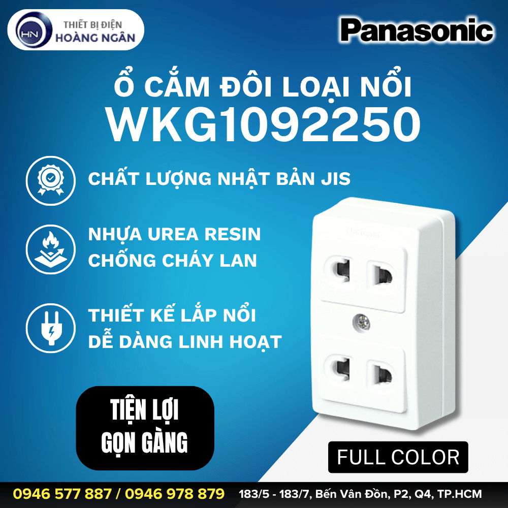 Ổ Cắm Đôi Loại Nổi Panasonic WKG1092250
