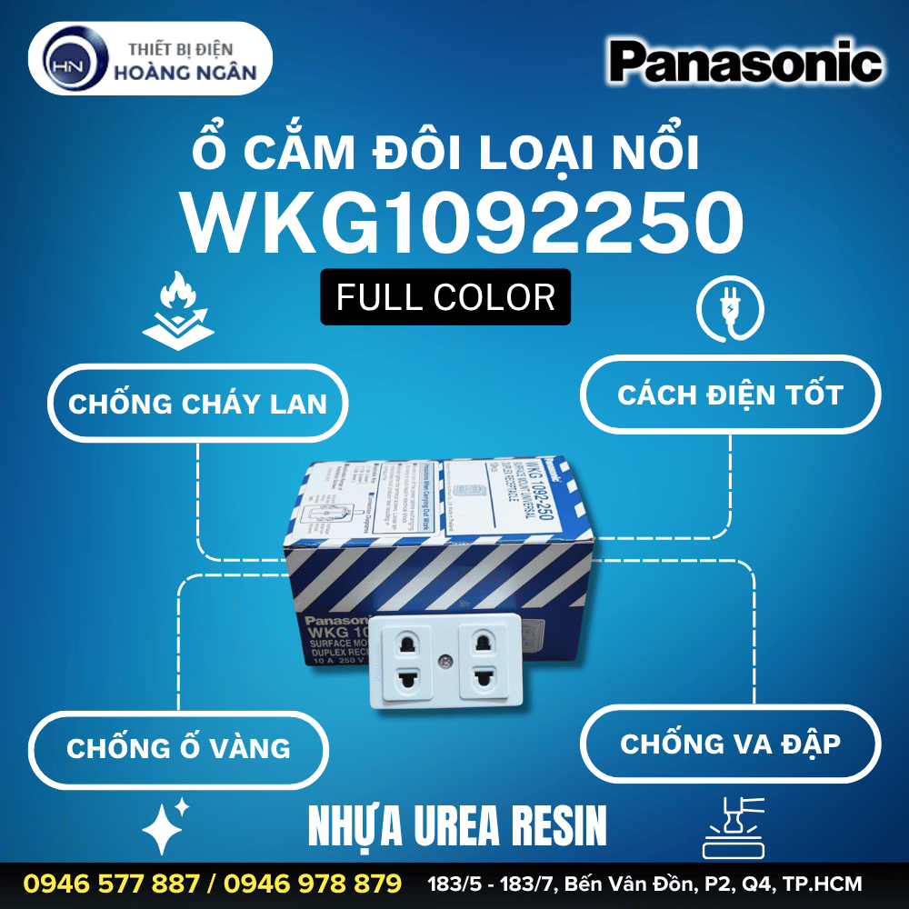 Ổ Cắm Đôi Loại Nổi Panasonic WKG1092250
