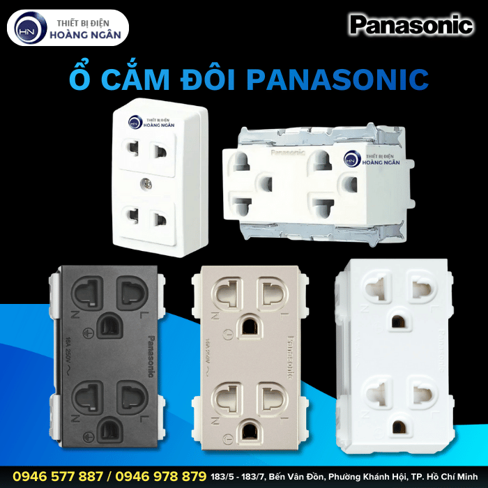 Ổ Cắm Đôi Panasonic Loại Nổi WKG1092250