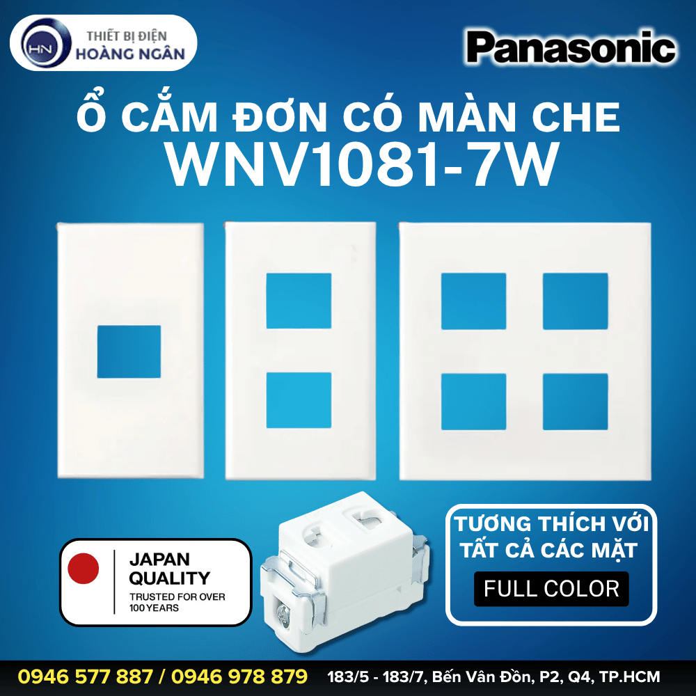 Ổ Cắm Đơn Có Màn Che WNV1081-7W Panasonic