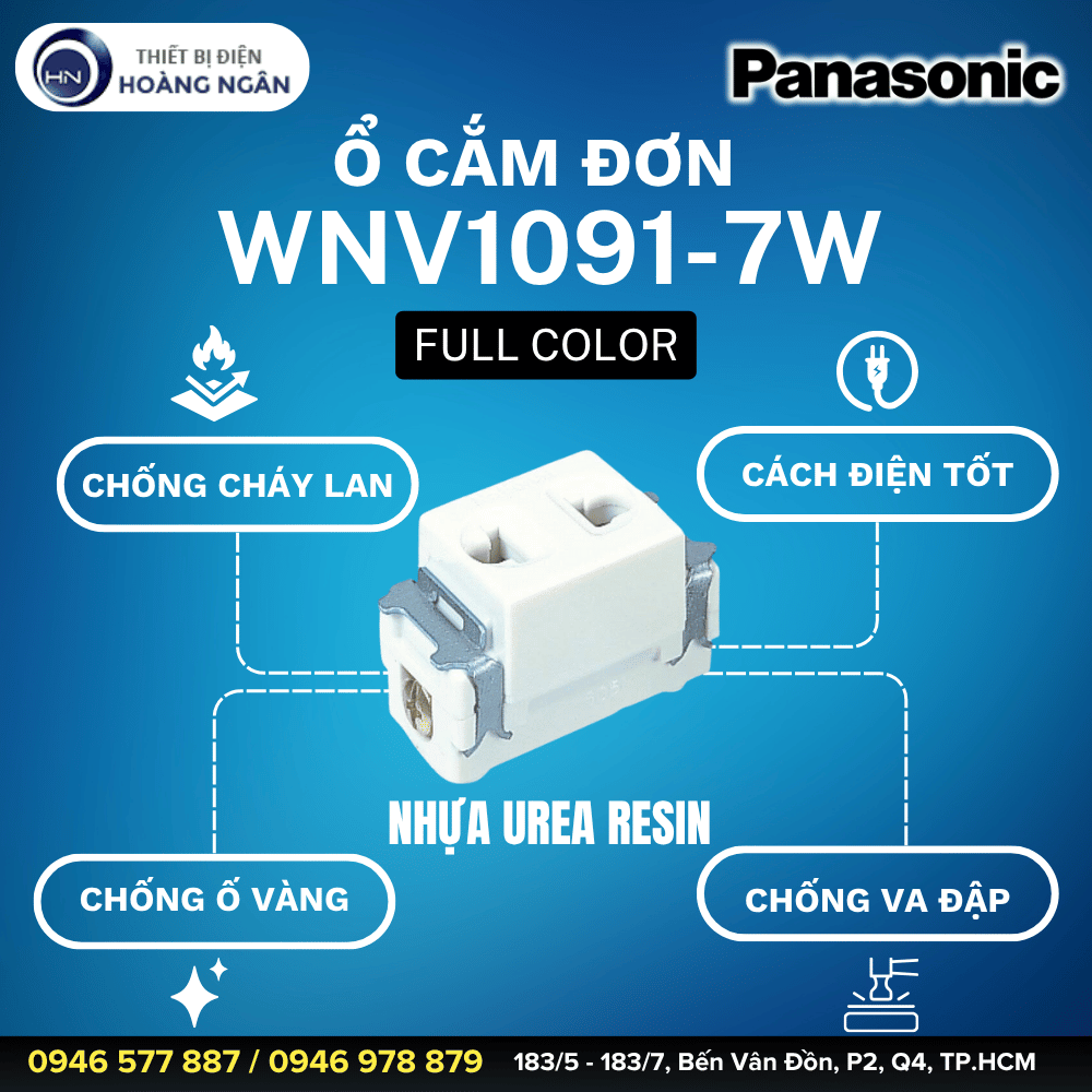 Ổ Cắm Đơn Panasonic WNV1091-7W