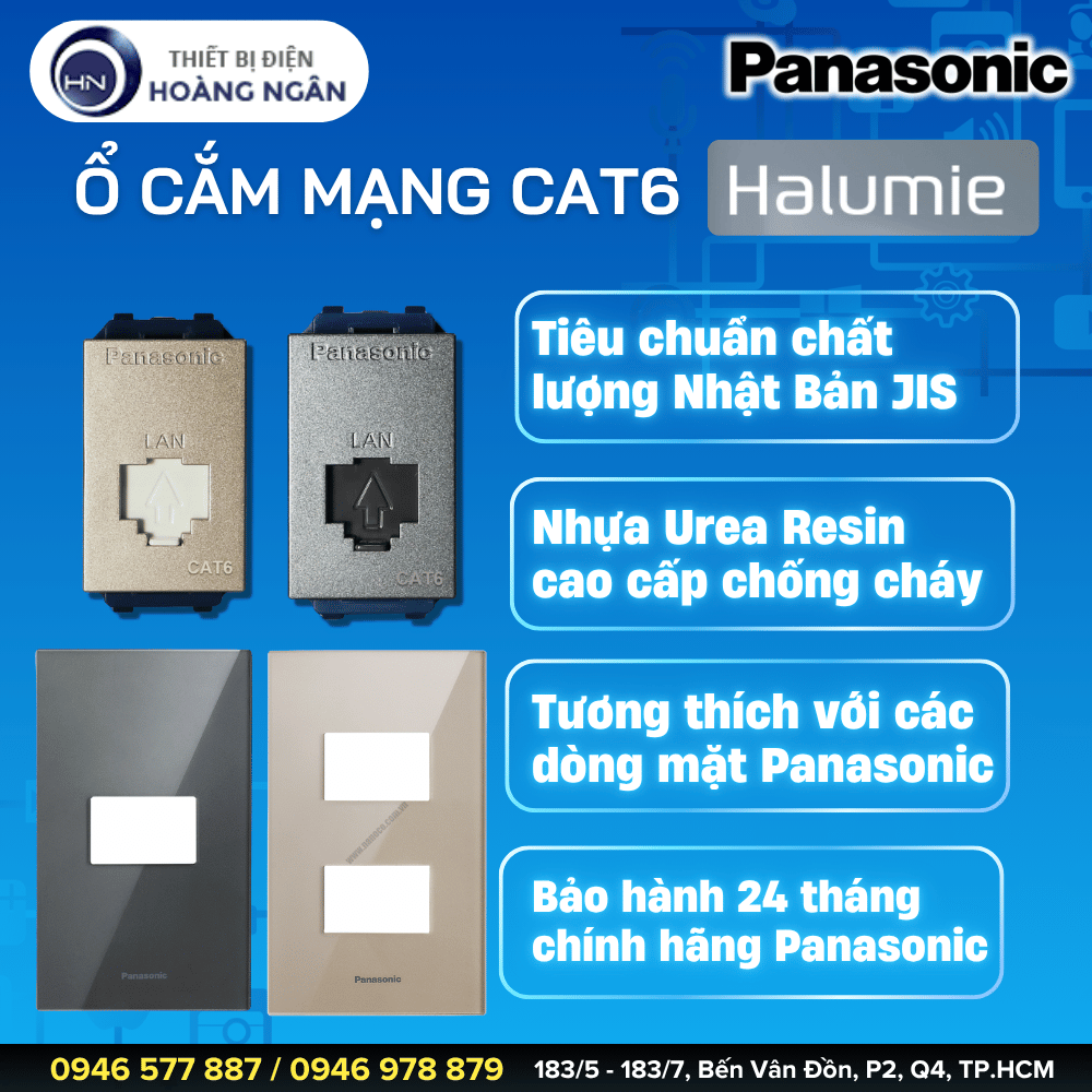 Ổ Cắm Mạng CAT6 Panasonic WEV24886MYZ, WEV24886MYH