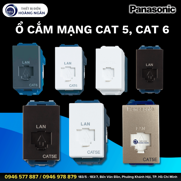 Ổ cắm mạng CAT6  Panasonic WEV24886H-CAT6 - WIDE Series