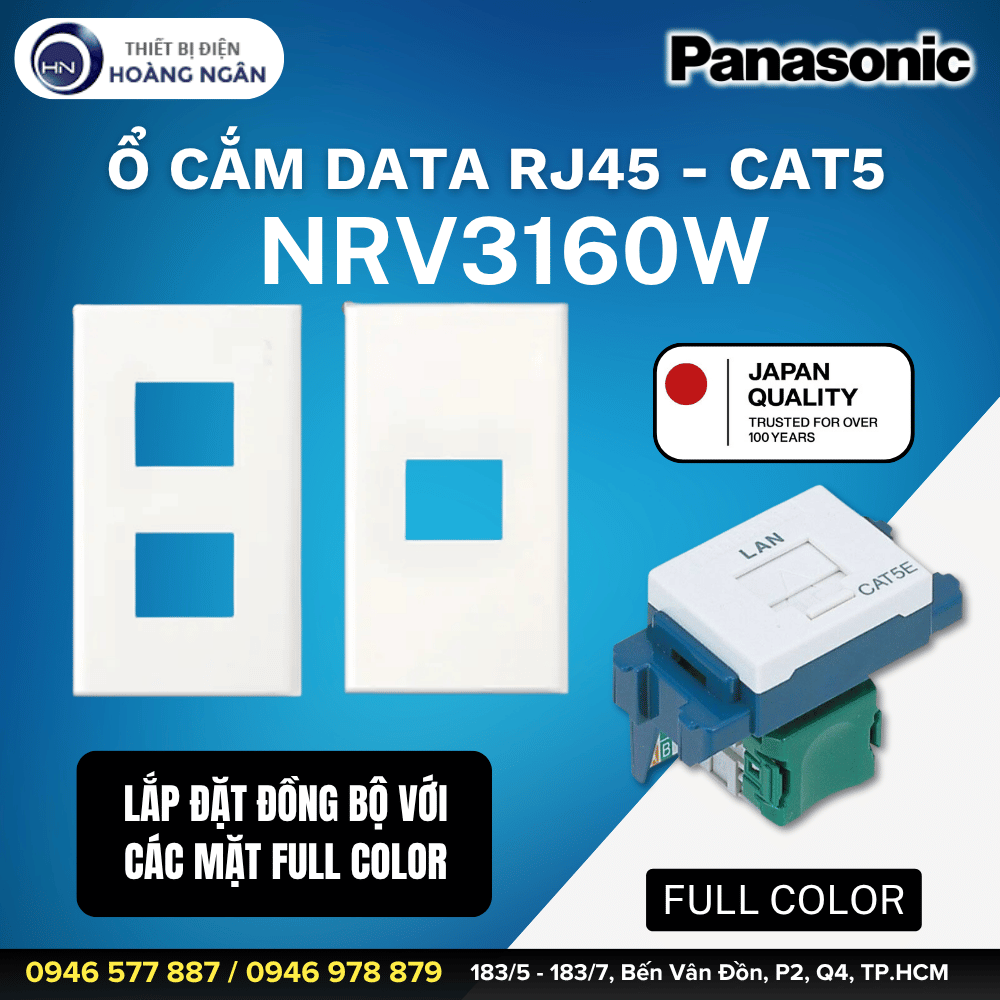 Ổ Cắm Mạng Panasonic NRV3160W CAT5 - RJ45