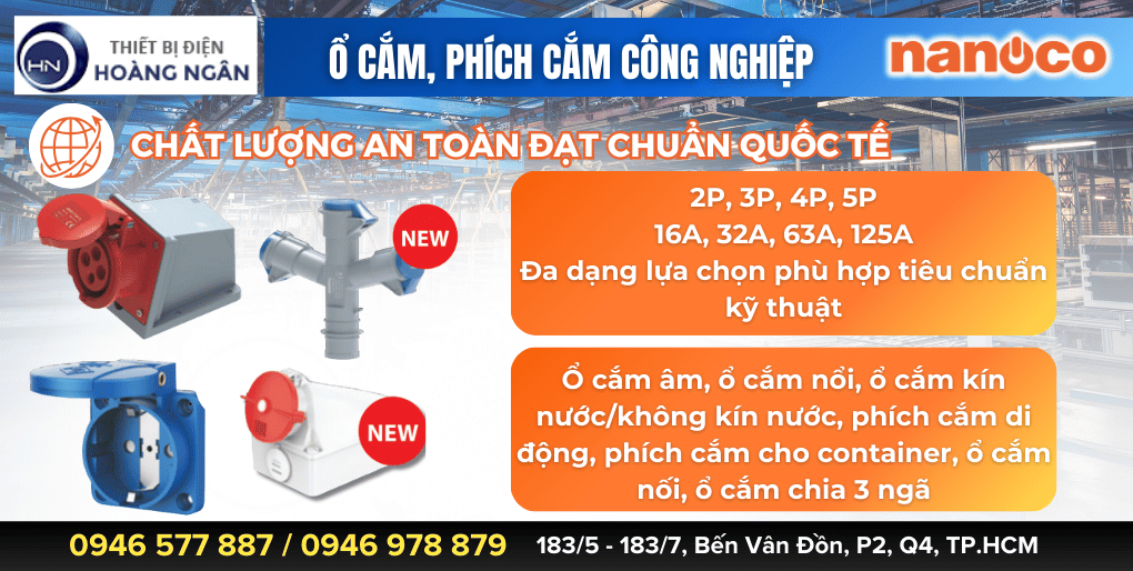 Ổ cắm và phích cắm công nghiệp Nanoco