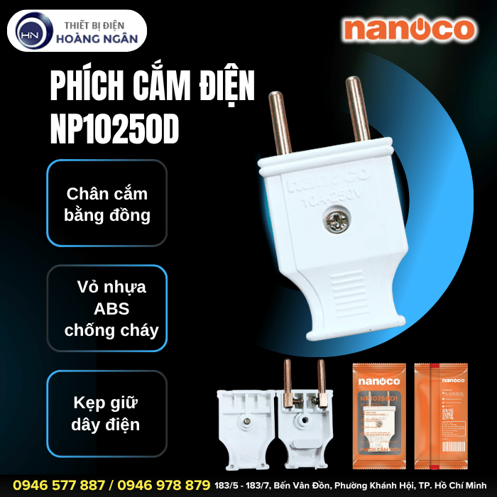 Phích Cắm Điện NP10250D Nanoco