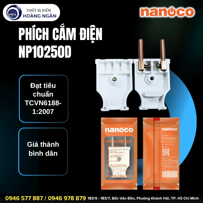 Phích Cắm Điện NP10250D Nanoco