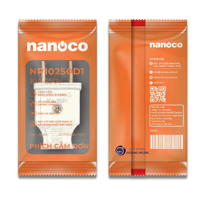 Phích Cắm Điện NP10250D Nanoco