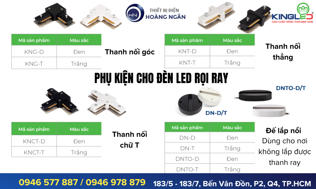 Phụ kiện Đèn LED Rọi Ray KingLED