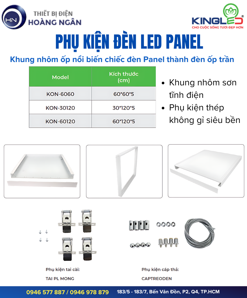 Phụ kiện đèn Panel Kingled