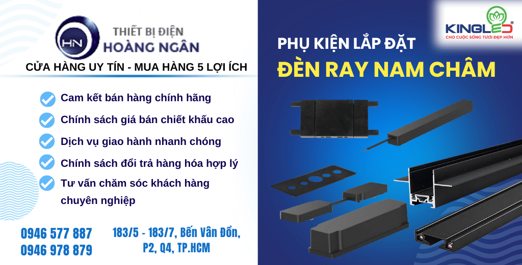 Phụ Kiện Đèn Ray Nam Châm Siêu Mỏng KingLED