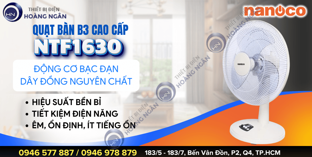 Quạt bàn mini B3 Nanoco NTF1630