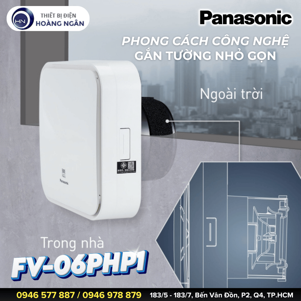 Quạt Cấp Gió Tươi Phòng Ngủ Panasonic FV-06PHP1