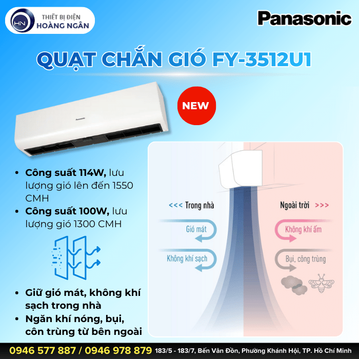 Quạt Chắn Gió Panasonic FY-3512U1