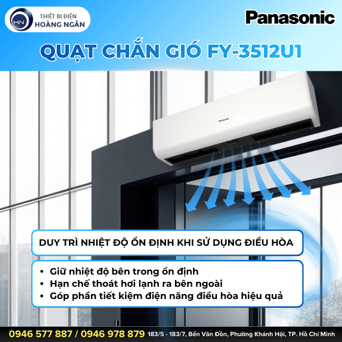 Quạt Chắn Gió Panasonic FY-3512U1