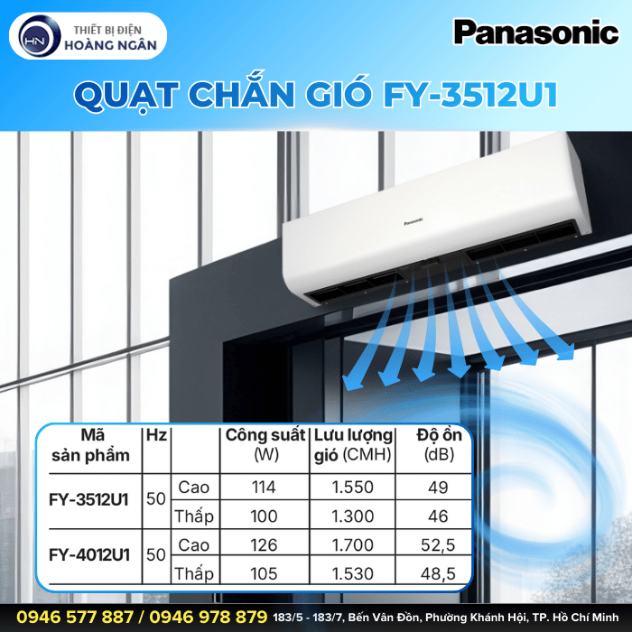 Quạt Chắn Gió Panasonic FY-3512U1