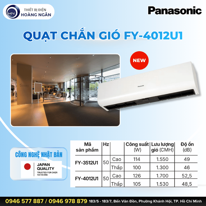 Quạt Chắn Gió Panasonic FY-4012U1
