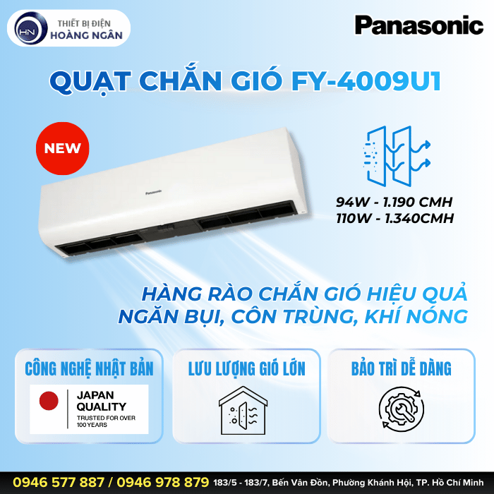 Quạt Chắn Gió Panasonic FY-4009U1